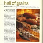 Vegetarian Times: Grain Nutritional Chart, March 2001 page 1